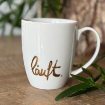 Tasse - Becher Gold  "Läuft" -  eDITION...