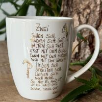 Tasse - Becher Gold  "Zwei" -  eDITION GUTE...
