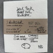 Wischtücher 3er-Set  "Wischgeschichten" -...