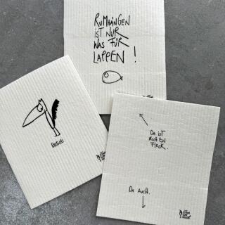 Wischtücher 3er-Set  "Lappenparade" -  eDITION GUTE GEISTER
