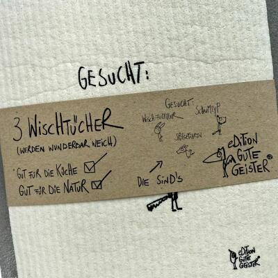 Wischtücher 3er-Set  "Spül-Date" -  eDITION GUTE GEISTER