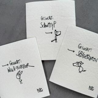 Wischtücher 3er-Set  "Spül-Date" -  eDITION GUTE GEISTER