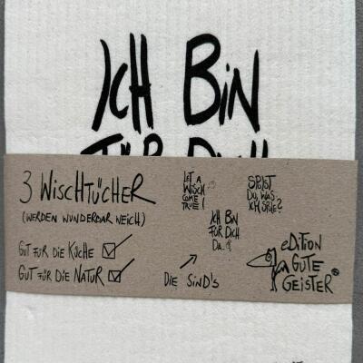 Wischtücher 3er-Set  "Schaumglück" -  eDITION GUTE GEISTER
