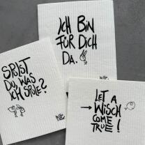 Wischtücher 3er-Set  "Schaumglück" -...