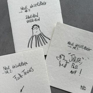 Wischtücher 3er-Set  "Wasserspiele" -  eDITION GUTE GEISTER
