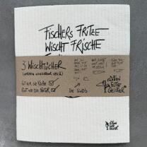 Wischtücher 3er-Set  "Fisch-Weisheiten" -...