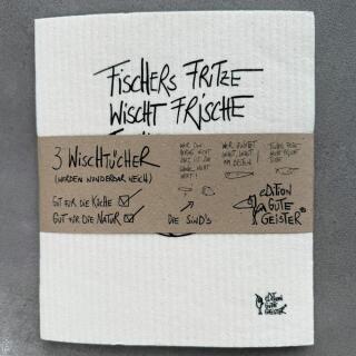 Wischtücher 3er-Set  "Fisch-Weisheiten" -  eDITION GUTE GEISTER