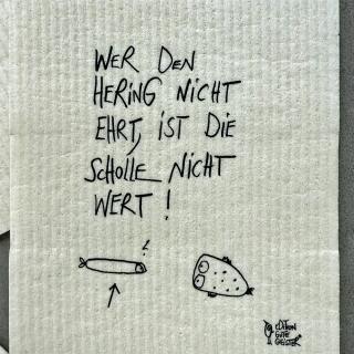 Wischtücher 3er-Set  "Fisch-Weisheiten" -  eDITION GUTE GEISTER