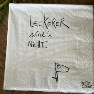 Servietten  "Leckerer wirds nicht" -  eDITION GUTE GEISTER