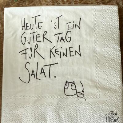 Servietten  "Mal keinen Salat" -  eDITION GUTE GEISTER