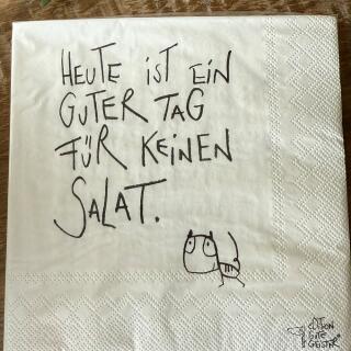 Servietten  "Mal keinen Salat" -  eDITION GUTE GEISTER