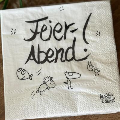 Servietten  "Feier-Abend" -  eDITION GUTE GEISTER