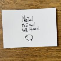 Postkarte  "Nix tun" -  eDITION GUTE GEISTER