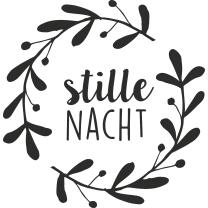 HEYDA  Stempel aus Holz, rund  - stille Nacht  (28)