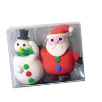 Radierer Weihnachten Schneemann und Weihnachtsmann