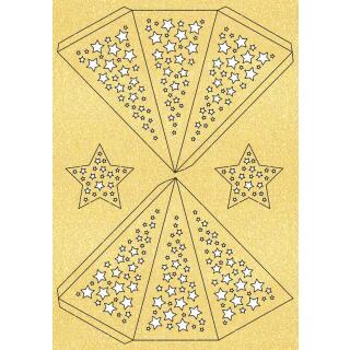 Ursus Modena - Stern Set "Stars" gold 35,5 cm Metallic-Effekt (34660000)