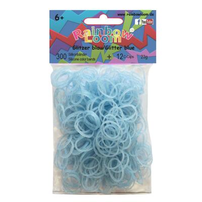 Rainbow Loom® Glitzer blau