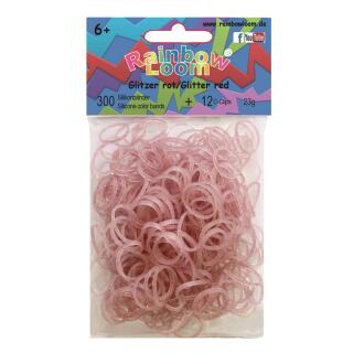 Rainbow Loom® Glitzer rot