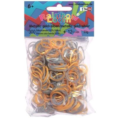 Rainbow Loom® metallic Mix gold & silber