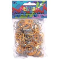 Rainbow Loom® metallic Mix gold & silber