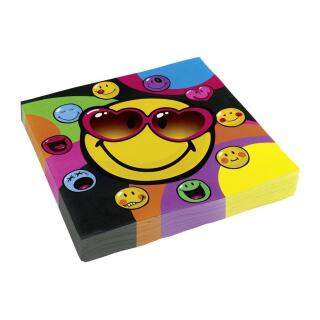 Smiley Express Youself - 36-teiliges Party-Set Teller Becher Servietten