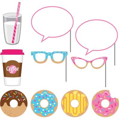 Donut Party - Foto Booth Set - Fotorequisiten