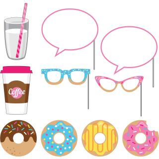 Donut Party - Foto Booth Set - Fotorequisiten