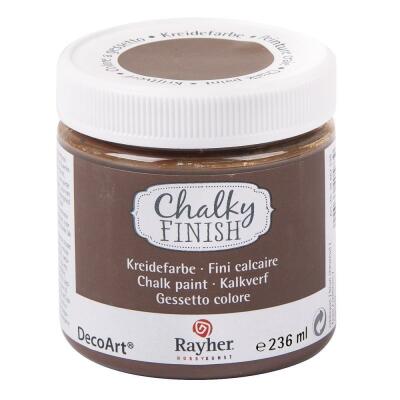 Rayher Chalky Finish Kreidefarbe 236 ml - Farbauswahl Nr. 538 rehbraun