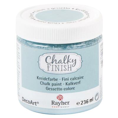 Rayher Chalky Finish Kreidefarbe 236 ml - Farbauswahl Nr. 566 blaugrau