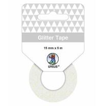 Ursus Glitter tape Glitzerband Klebeband 15 mm x 5 m * Auswahl weiß (01)