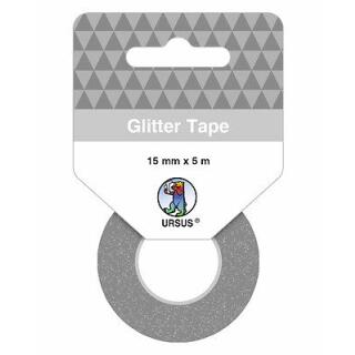 Ursus Glitter tape Glitzerband Klebeband 15 mm x 5 m * Auswahl platin (04)