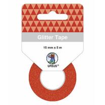 Ursus Glitter tape Glitzerband Klebeband 15 mm x 5 m * Auswahl hellrot (09)