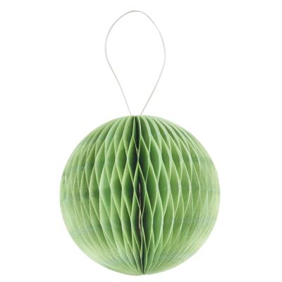 3D Wabenball  aus Papier 8 cm (4 Stück) oder 15 cm (2 Stück) Honeycomb - Auswahl Grün 8 cm  -  4 Stück