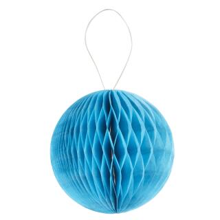 3D Wabenball  aus Papier 8 cm (4 Stück) oder 15 cm (2 Stück) Honeycomb - Auswahl Türkis 15 cm - 2 Stück