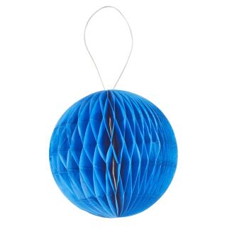 3D Wabenball  aus Papier 8 cm (4 Stück) oder 15 cm (2 Stück) Honeycomb - Auswahl Hellblau 15 cm - 2 Stück