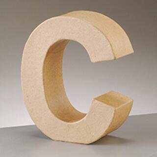 PappArt Buchstaben Zahlen, & und @ aus Pappe  17,5 cm hoch *Auswahl C