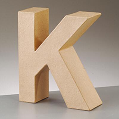 PappArt Buchstaben Zahlen, & und @ aus Pappe  17,5 cm hoch *Auswahl K