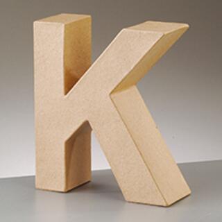 PappArt Buchstaben Zahlen, & und @ aus Pappe  17,5 cm hoch *Auswahl K
