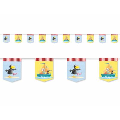 Der kleine Rabe Socke - Wimpelkette Girlande, 3,5 m