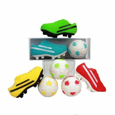 Radierer Fußballschuh mit Ball