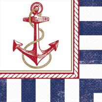 Servietten maritim Anker auf! Anchors Aweigh -  16...