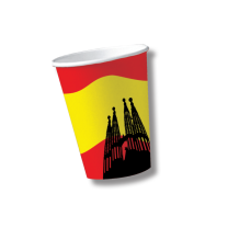 60-teiliges Party-Set Spanien - Teller Becher Servietten für 20 Personen