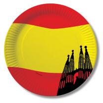 Spanien - Pappteller 10 Stück