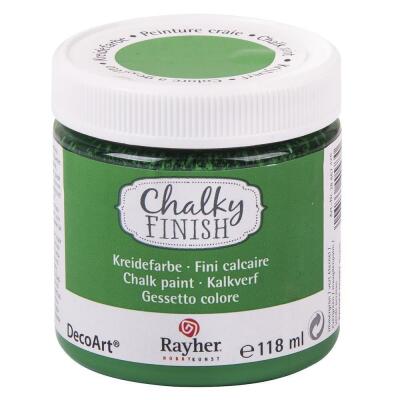 Rayher Chalky Finish Kreidefarbe 118 ml - Farbauswahl Nr. 426 immergrün