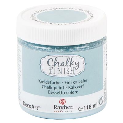 Rayher Chalky Finish Kreidefarbe 118 ml - Farbauswahl Nr. 566 blaugrau