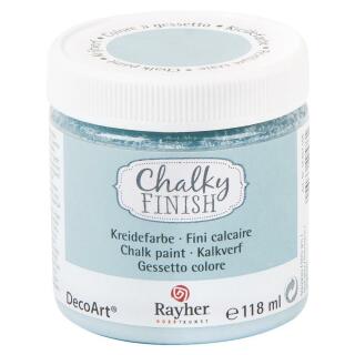 Rayher Chalky Finish Kreidefarbe 118 ml - Farbauswahl Nr. 566 blaugrau