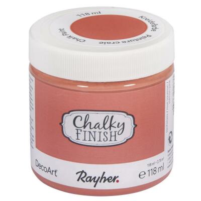 Rayher Chalky Finish Kreidefarbe 118 ml - Farbauswahl Nr. 266 lachsrosa