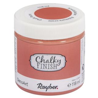 Rayher Chalky Finish Kreidefarbe 118 ml - Farbauswahl Nr. 266 lachsrosa