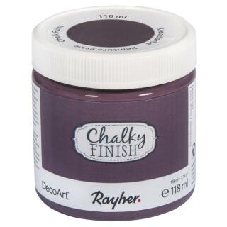 Rayher Chalky Finish Kreidefarbe 118 ml - Farbauswahl Nr. 304 brombeer