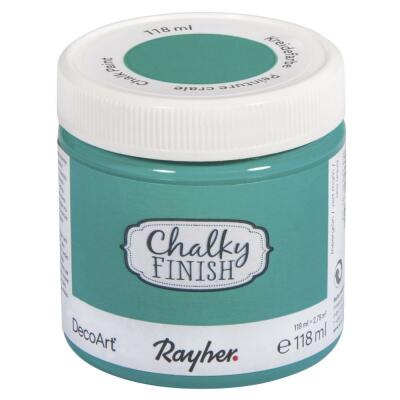 Rayher Chalky Finish Kreidefarbe 118 ml - Farbauswahl Nr. 410 meergrün